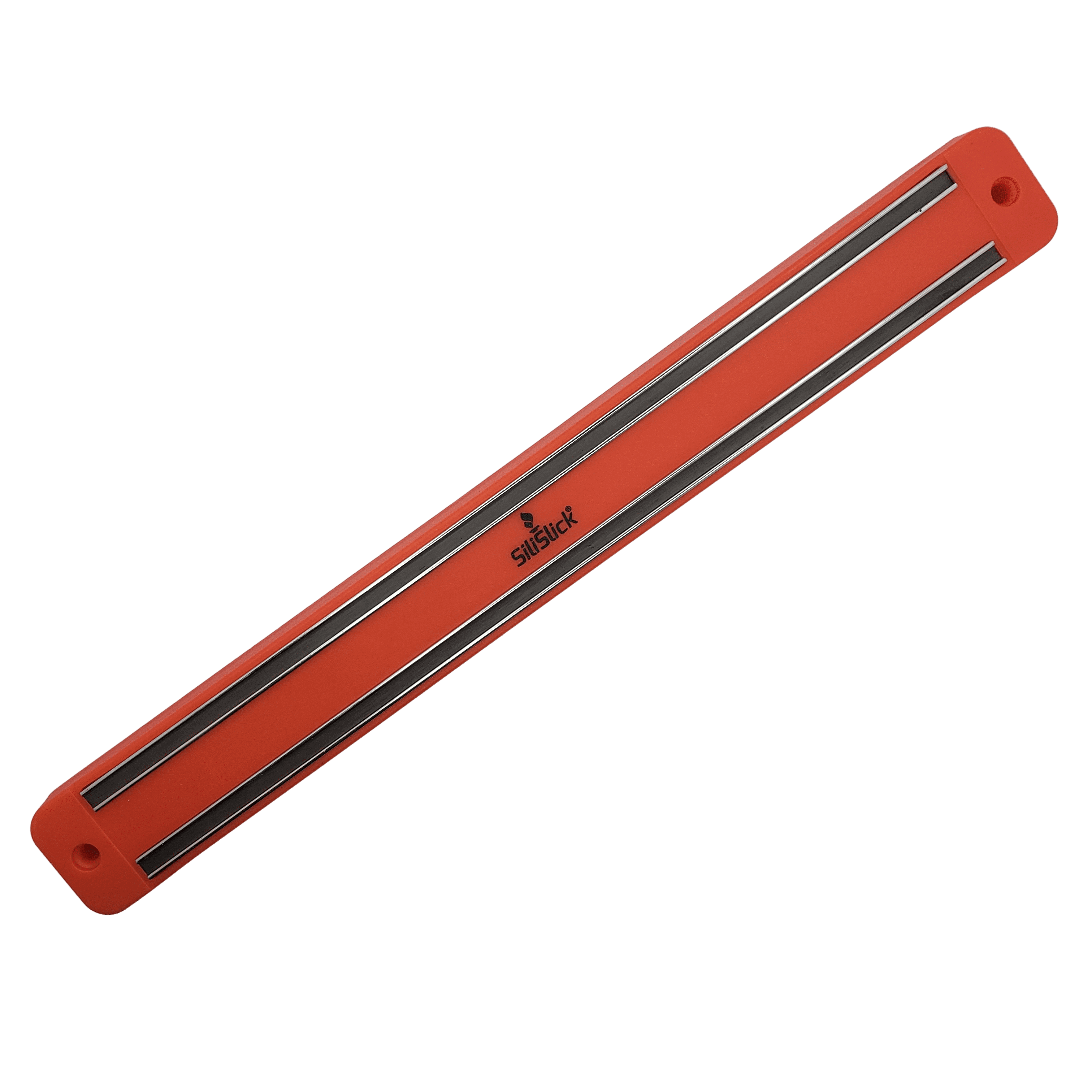 Kitchen Knife Set Kit | Red Handles | Red Magnetic Rack & sharpener
